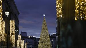 Luces de Navidad en Madrid, en 2022.
