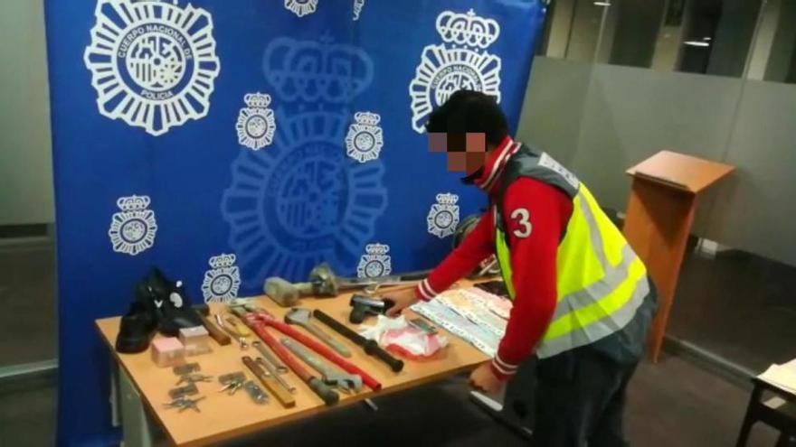 La Policía Nacional desarticula una organización criminal dedicada a la comisión de robos en polígonos industriales de Alicante