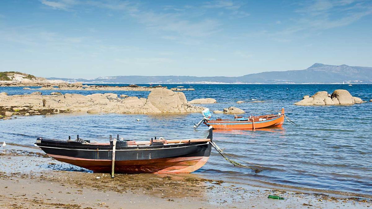 barco en O Grove, Pontevedra