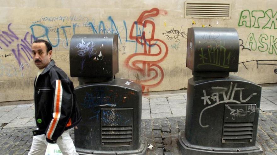 Una pintada en favor de ETA en Vitoria.