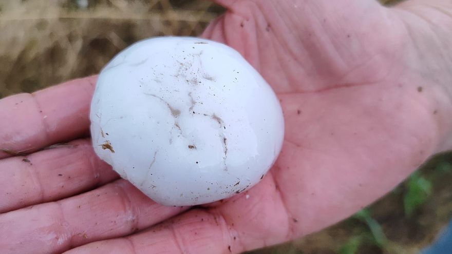 Granizo en Alagón