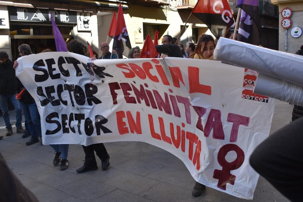 Manifestació 8-M a Berga