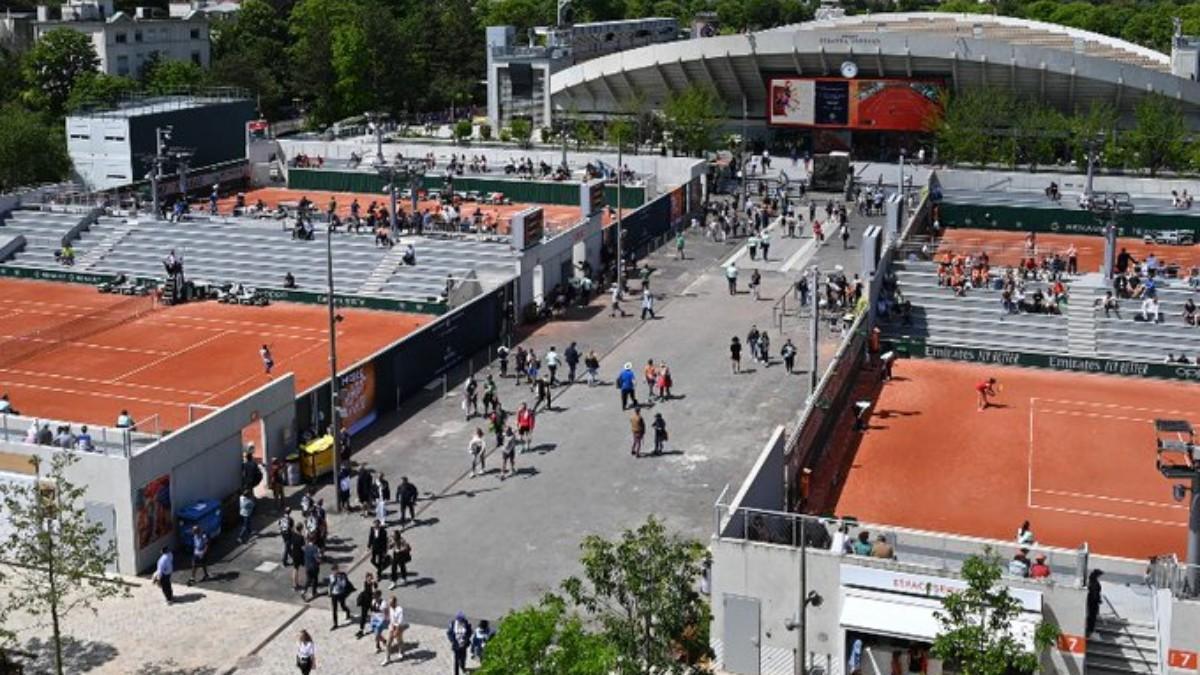 Las pistas de Roland Garros