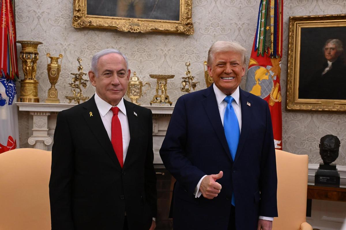 Donald Trump y Benjamin Netanyahu.