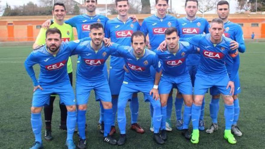 Once titular de la UD Alginet ante el Benigànim.