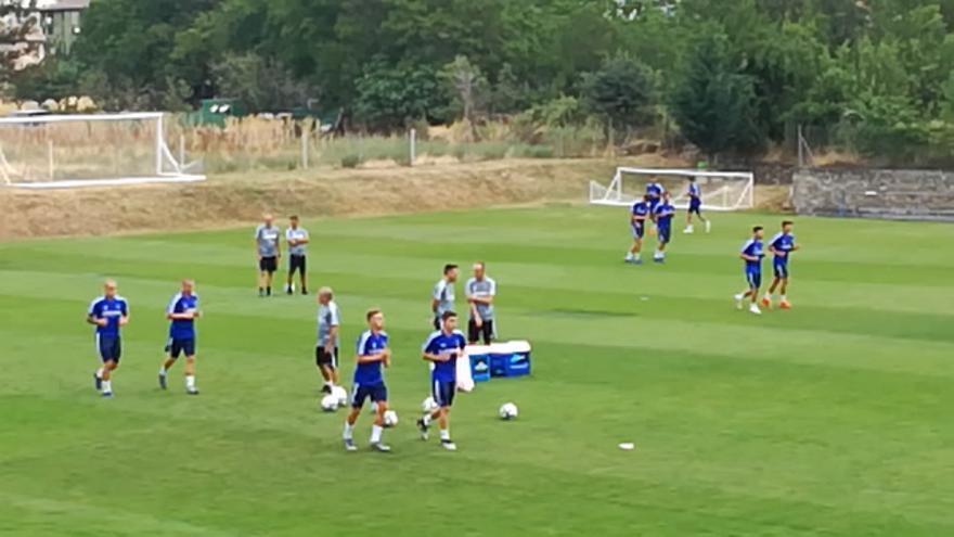 Entrenamiento del Real Zaragoza en Boltaña