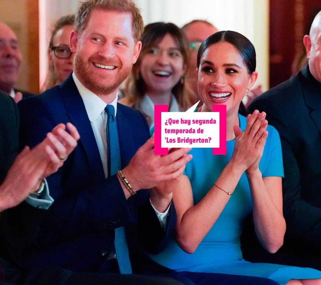 El príncipe Harry y Meghan Markle en un evento en Londres