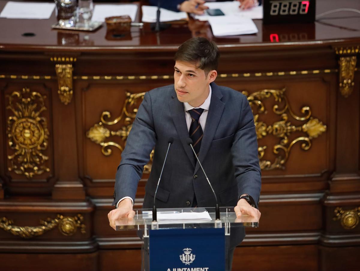 El portavoz del Grupo Municipal Socialista, Borja Sanjuan