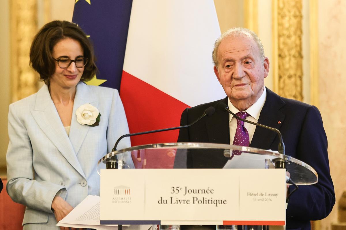 El Rey Emérito de España, Juan Carlos I, pronuncia un discurso durante la 35ª edición de la "Journée du Livre Politique", un evento anual dedicado a los libros de política, en la Asamblea Nacional de Francia en París El Rey Emérito de España, Juan Carlos I, pronuncia un discurso durante la 35ª edición de la "Journée du Livre Politique", un evento anual dedicado a los libros de política, en la Asamblea Nacional de Francia en París