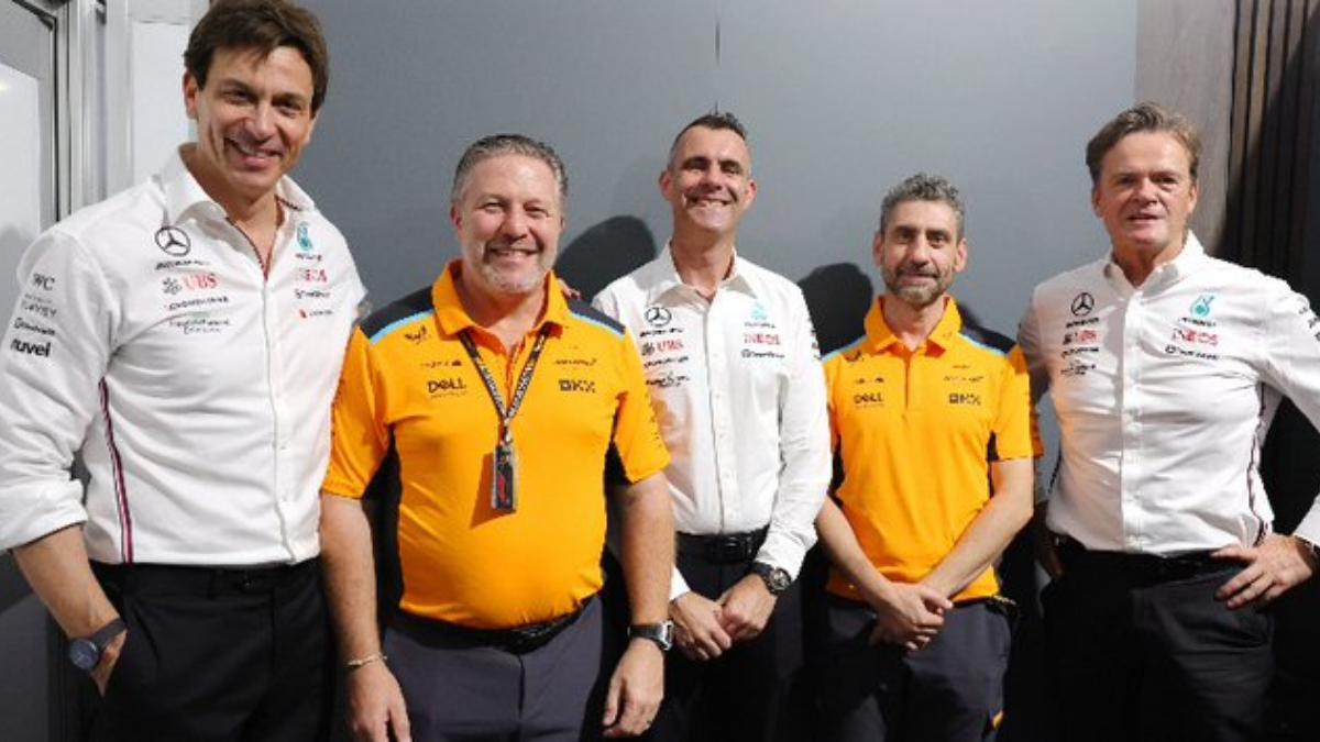 Toto Wolff y Zak Brown han sellado el nuevo acuerdo de Mercedes y McLaren