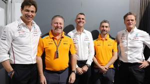 Toto Wolff y Zak Brown han sellado el nuevo acuerdo de Mercedes y McLaren