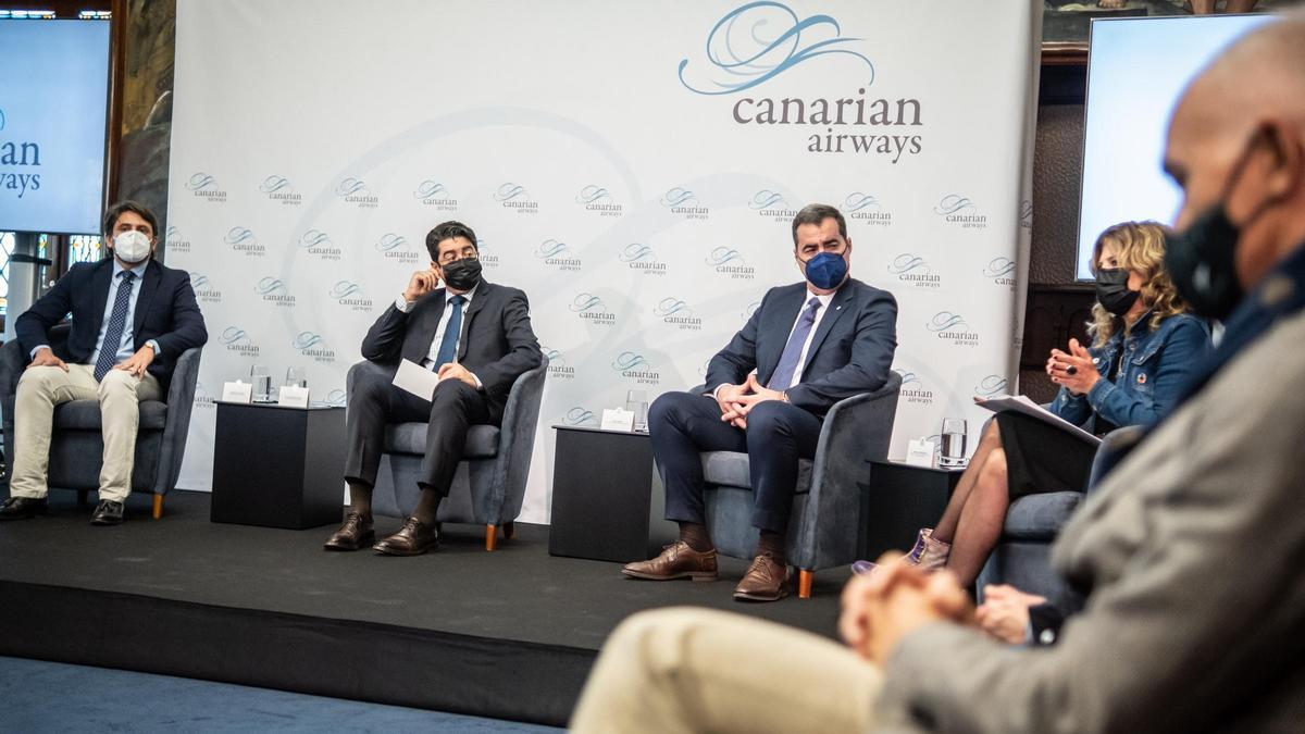 Presentación de la nueva aerolínea canaria