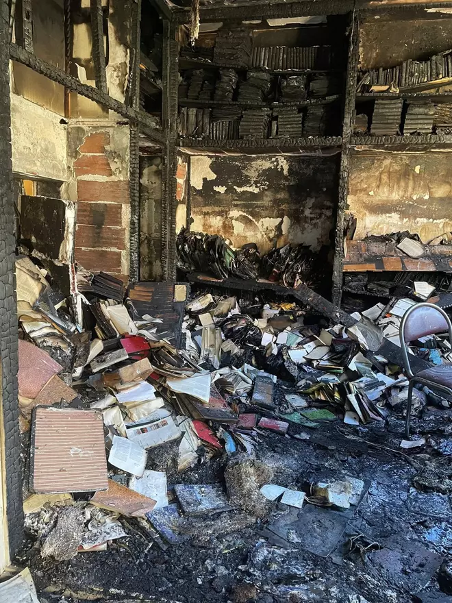 Les fotos de com ha quedat l'Erato de Figueres després de l'incendi