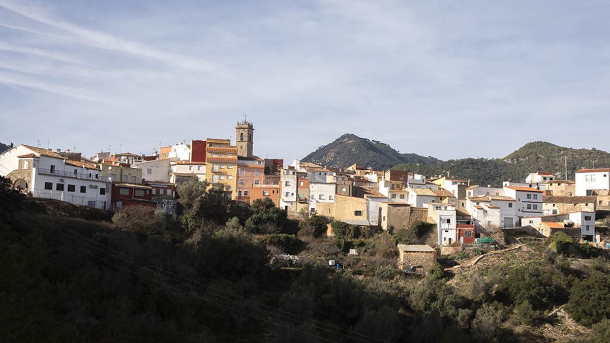 Vista general de la población castellonense de Villamalur