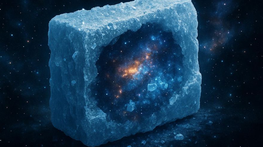 La memoria del universo está congelada: el hielo cósmico no olvida su origen