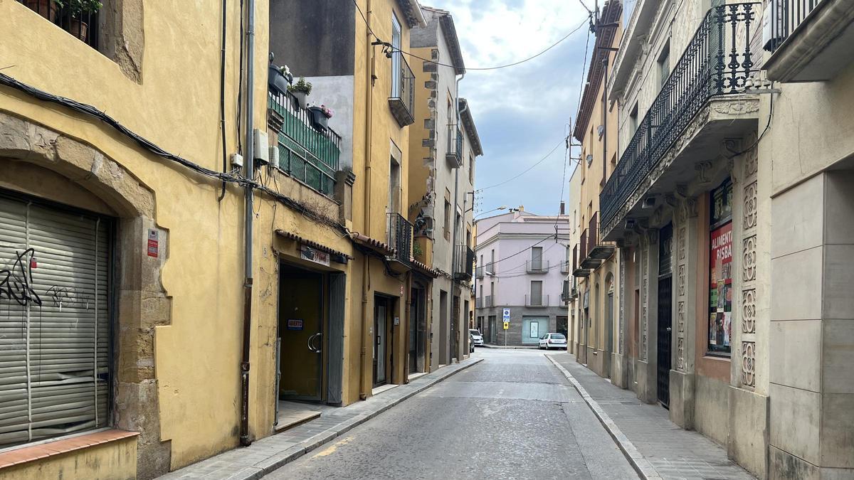 Imatge del Carrer Cavallers, una de les zones que es reurbanitzaran