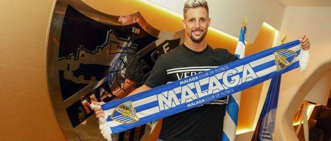 Fran Sol, nuevo delantero del Málaga CF.