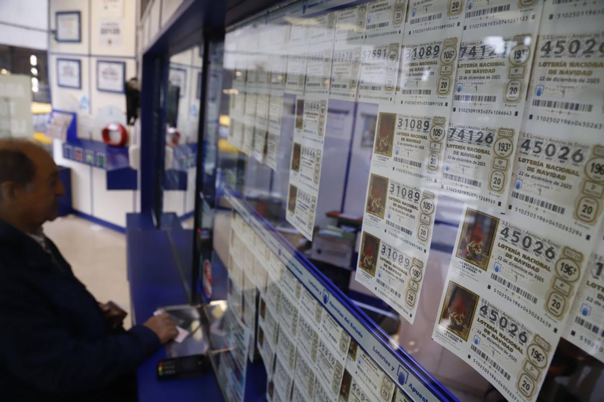 Una administración de lotería, en Córdoba.