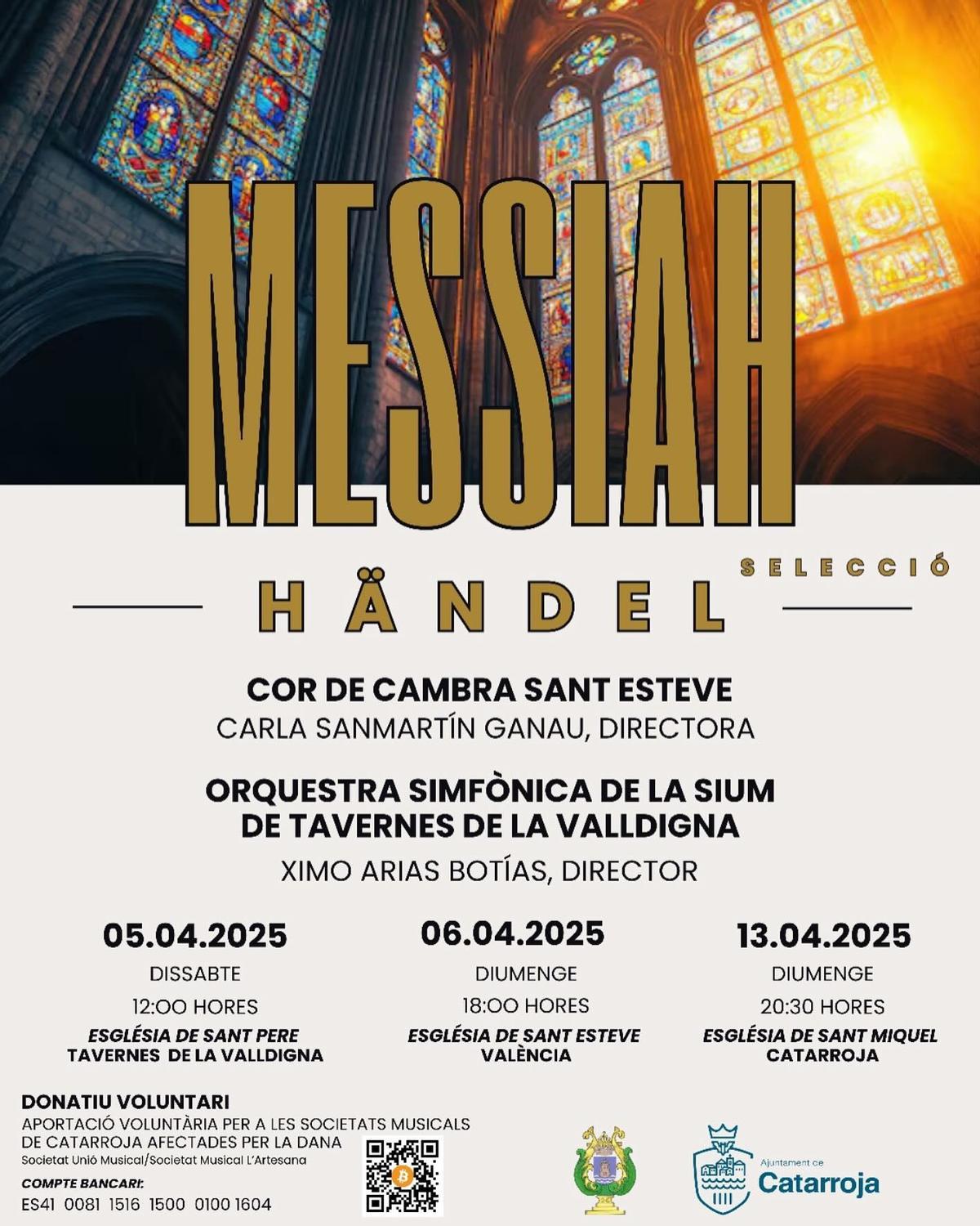 Cartel del ciclo de conciertos solidarios.