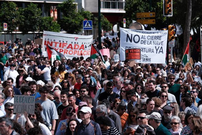 Manifestación en Málaga por la vivienda digna