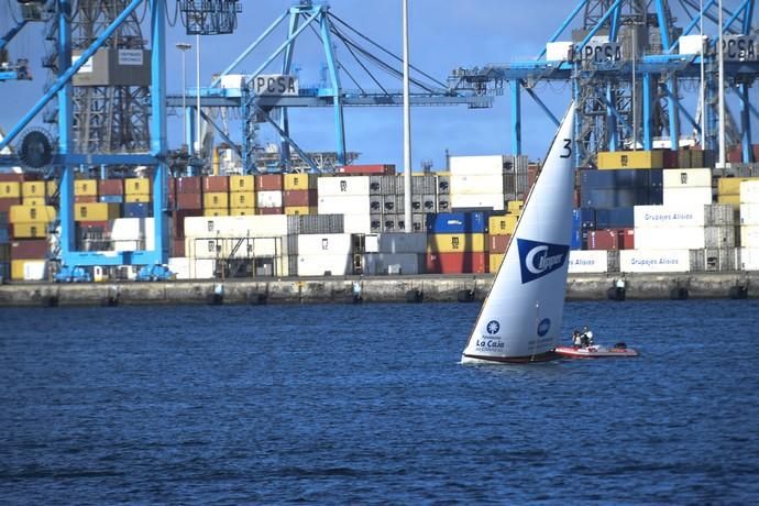 21-09-19 DEPORTES. BAHIA DEL PUERTO. LAS PALMAS DE GRAN CANARIA. Vela latina. Desempate Guanche-Tomás Morales por el título del Campeonato. Fotos: Juan Castro.  | 21/09/2019 | Fotógrafo: Juan Carlos Castro