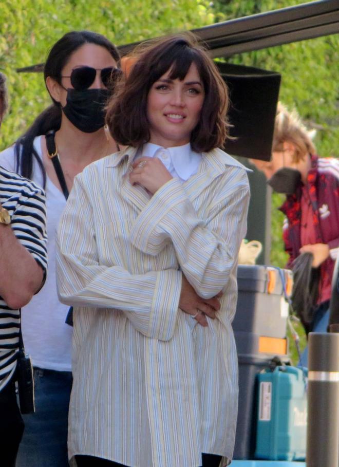 Ana de Armas durante el rodaje en la isla de Mallorca