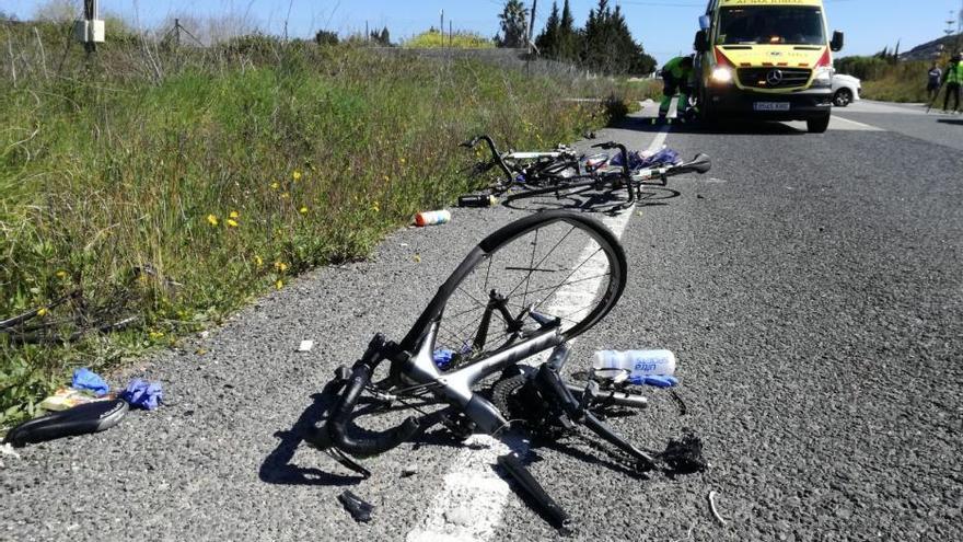 Szene nach dem Unfall.