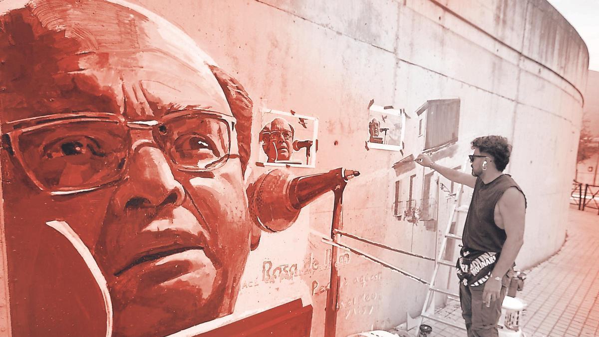 Mural de Estellés en Xàtiva