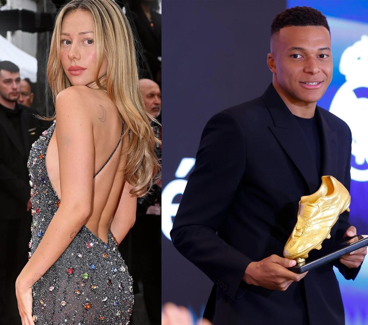 Ester Expósito y Kylian Mbappé
