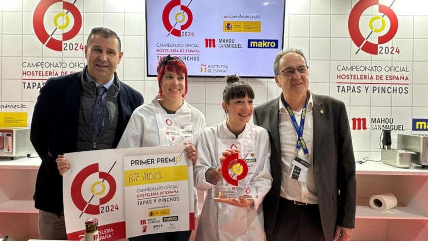 La ‘tapabombón’ de la chef de Anciles Iris Jordán gana el Nacional de Hostelería