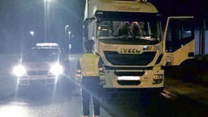 Detenido en Verín un camionero ruso por sextuplicar la tasa de alcohol