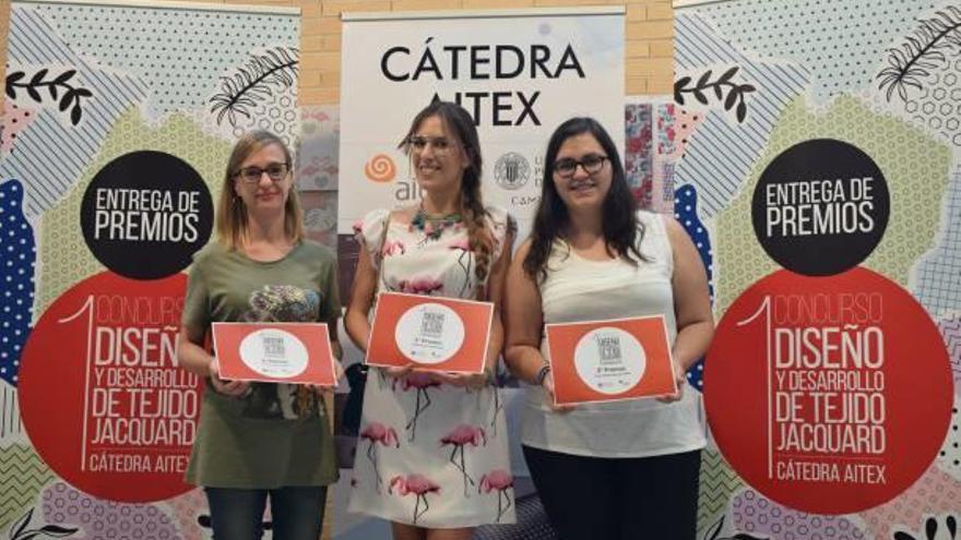 Las tres ganadoras de los premios concedidos por AITEX.