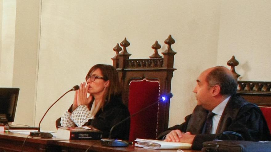 María Ángeles Cordero, durante un juicio.