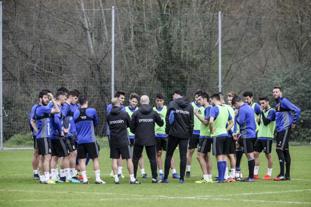 Entrenamiento del Real Oviedo en El Requexón