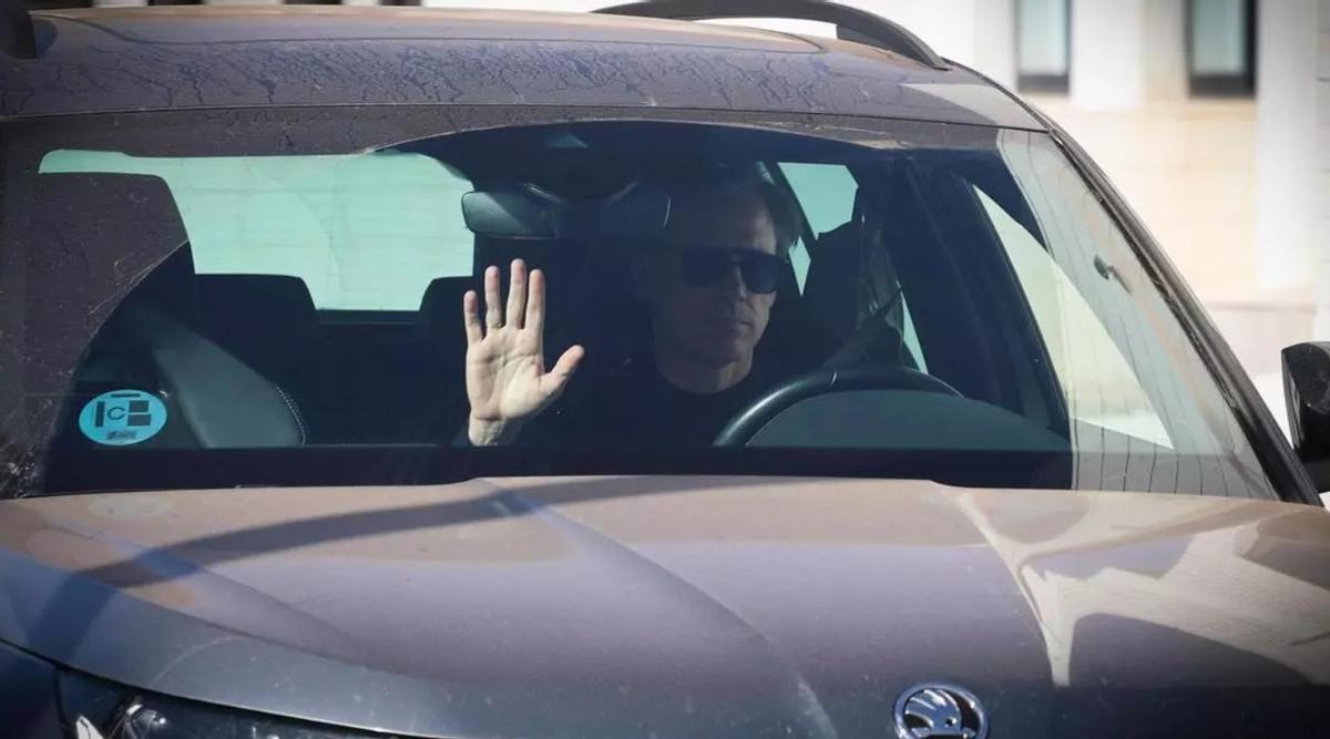 Miguel Ángel Corona, en su despedida de hace unos días en Paterna