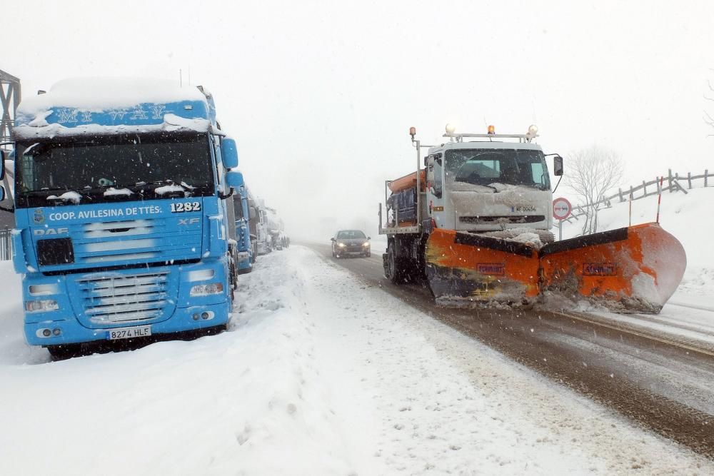 Temporal de nieve en Pajares