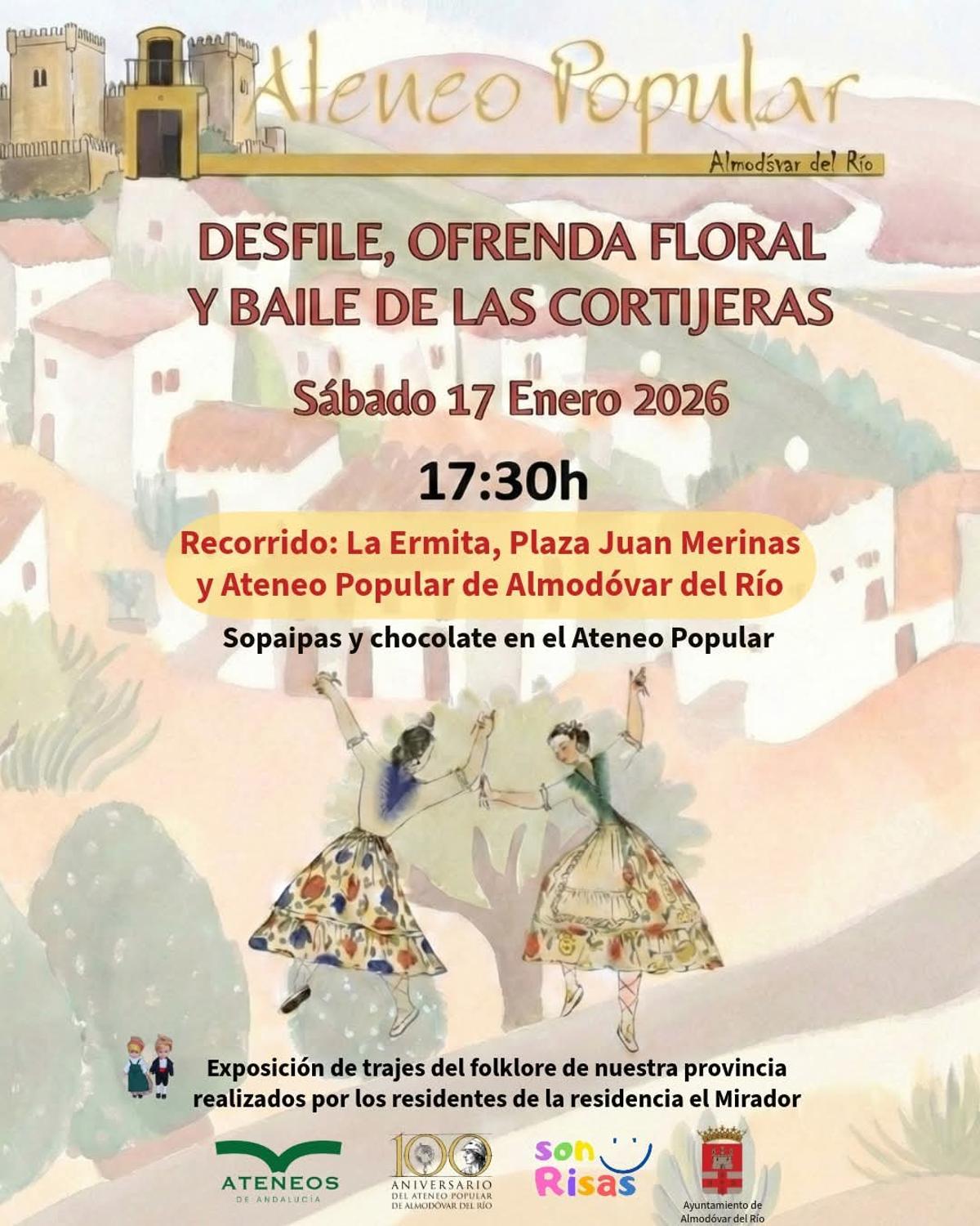 Cartel del baile de las cortijetas de Almodóvar.