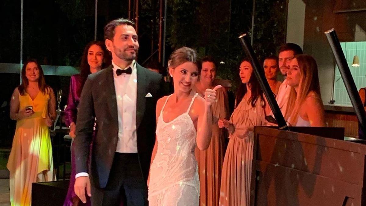 Alexandra Pereira con su segundo vestido de novia