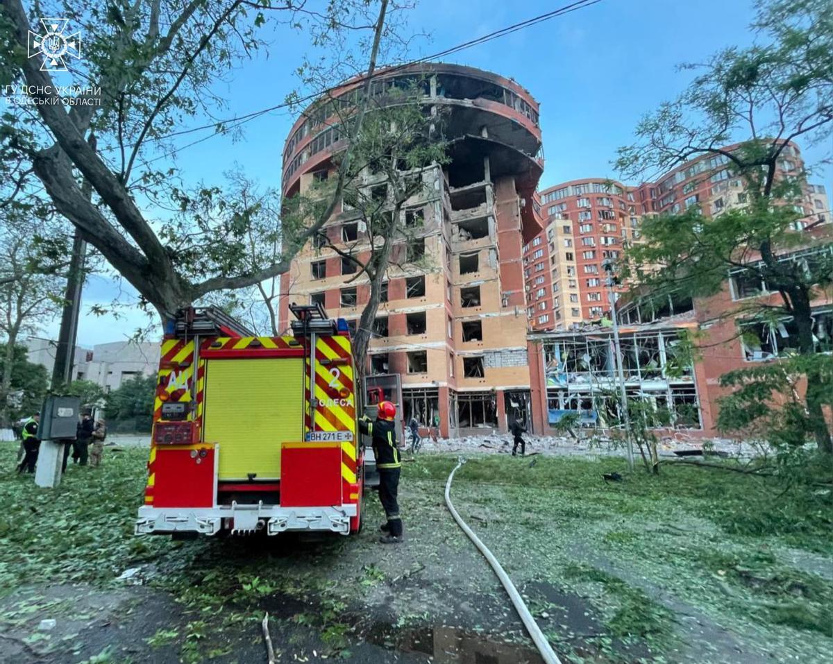 Bombardeo ruso en Odesa