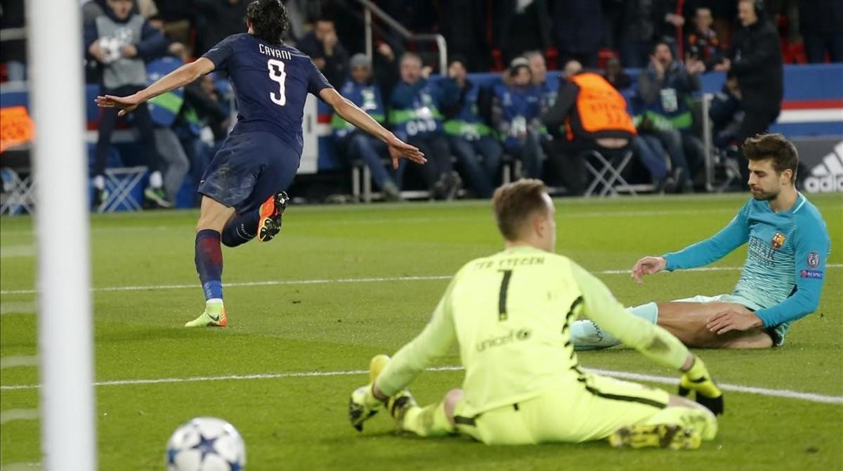 aguasch37297134 psg s edinson cavani runs and celebrates his team s fourth g170214231347