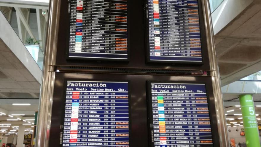 El aeropuerto de Palma es el segundo con más retrasos y el cuarto en cancelaciones