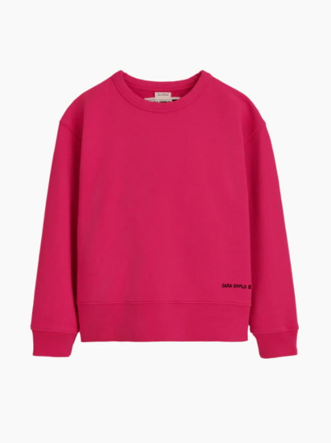 Sudadera fucsia de Zara SPRLS