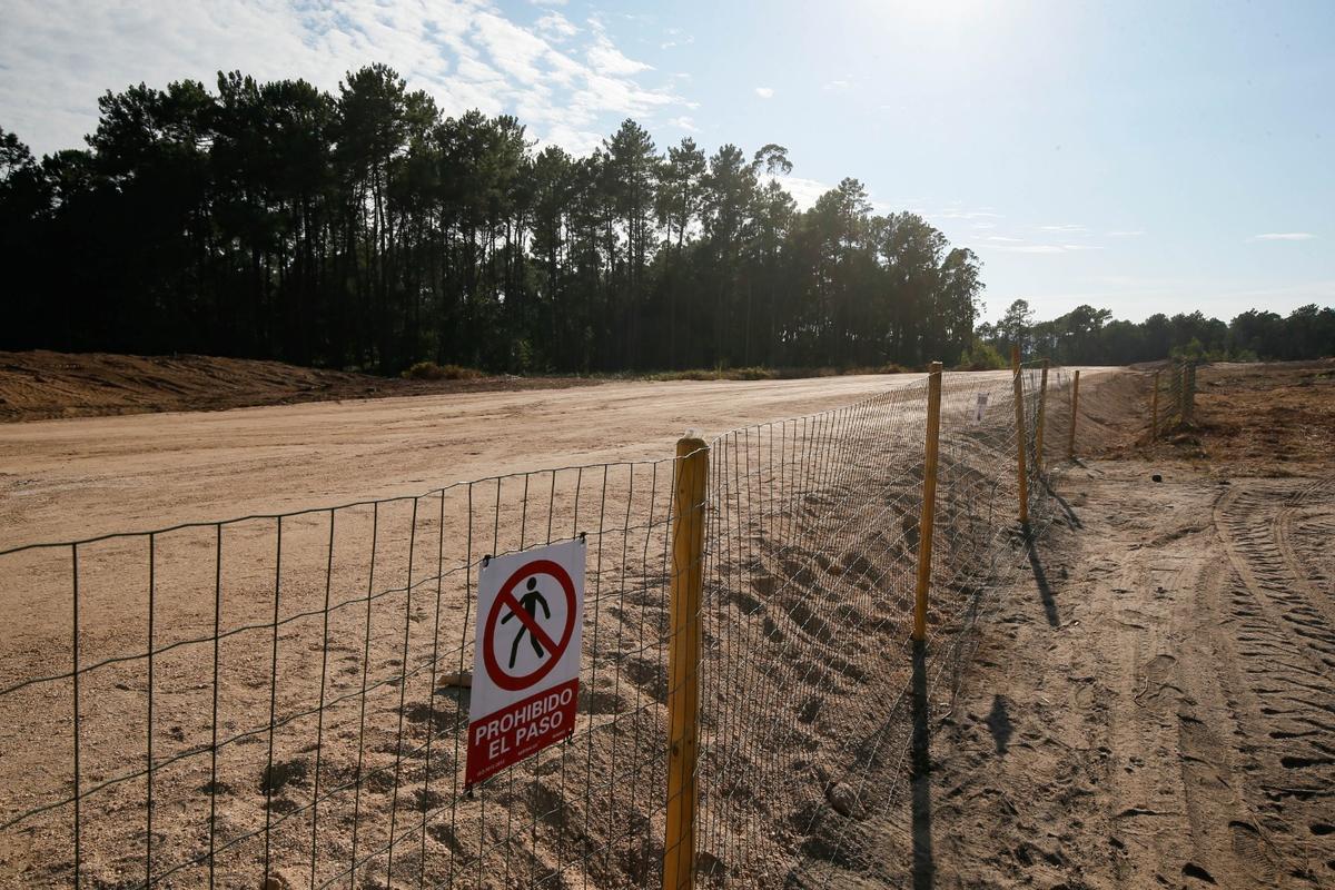 Terrenos del aeródromo de Entenza, en Salceda.
