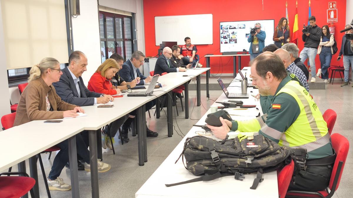 Reunión del Cecopi, este martes.