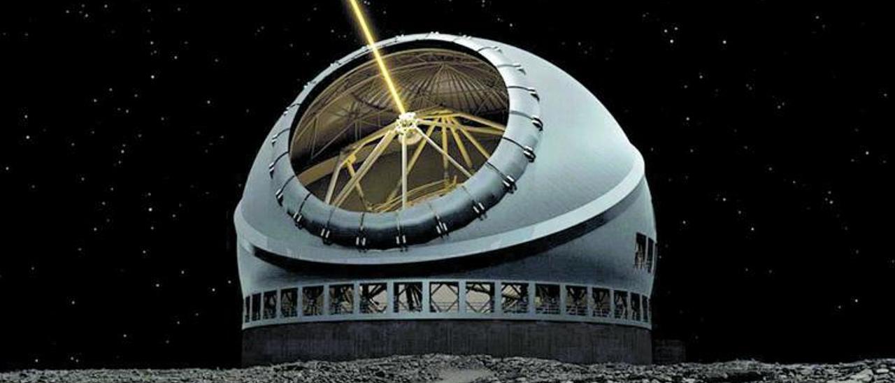 Recreación artística del Telescopio de Treinta Metros (TMT). | | LP/DLP