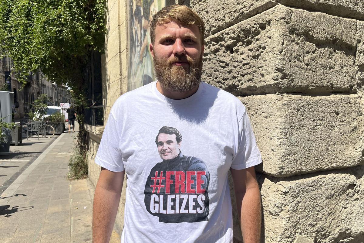 Imagen de archivo de Maxime, hermano del periodista deportivo francés Christophe Gleizes, condenado a siete años de cárcel en Argelia