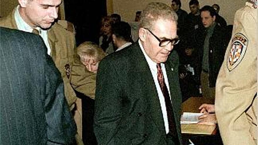 Verdugo. Dinko Sakic durante su juicio en 1999.