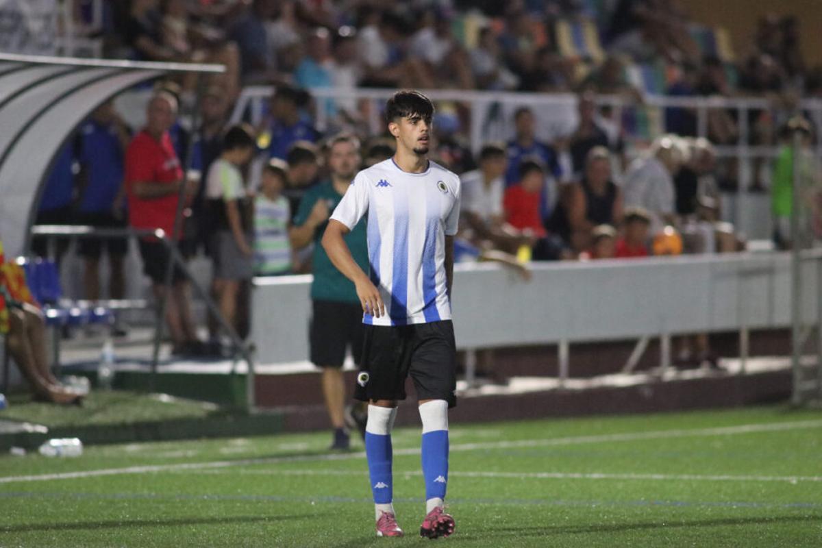 Juanmi Carrillo, en el amistoso contra el Mutxamel de este verano.