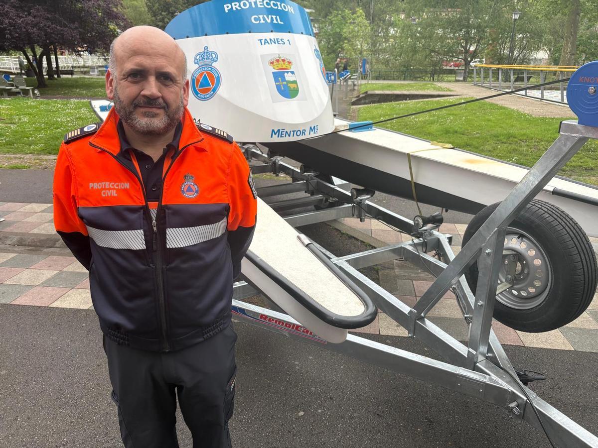 Javier Álvarez Nevado, coordinador de Protección Civil en el Alto Nalón