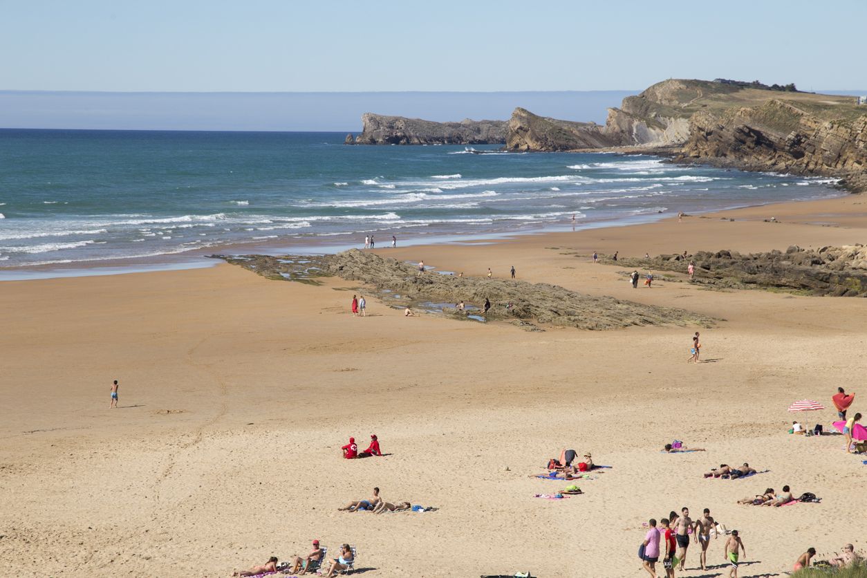 Playa en Cantabria, España